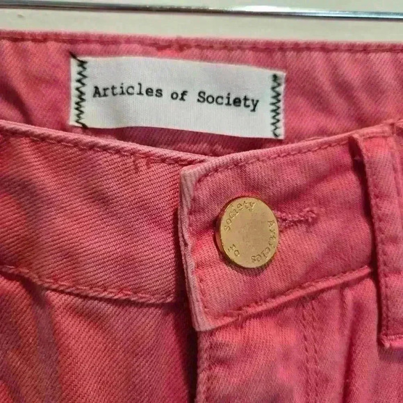 Articles of Society The Village Jean Flamingo NWT Straight Leg Women's 26 - Picture 5 of 16